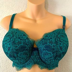 Victoria’s Secret Dream Angels Lined Demi Green/Blue 36DDD